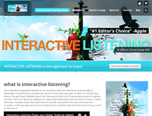Tablet Screenshot of interactivelistening.com